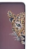 Les Ottomans Fauna Hand bemalte Eisenschale Leopard (halb1)