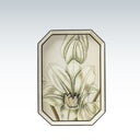 Les Ottomans Hand Painted Iron Tray Flowers