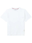 T-shirt tascabile boxy fit a maniche corte di Thom Browne in jersey di peso medio