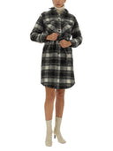 Abrigo de impresión de chequeo de woolrich