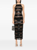 Dare Sequins Stripe Long Dress