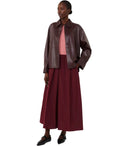 Max Mara Weekend Scatola Burgundy Shirt Jacket