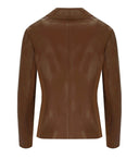 Myskin Brown Basic Single Breasted Blazer
