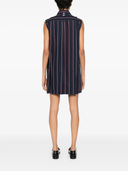 Thom Browne Rwb Stripe Mini Wide Shirt Dress