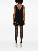 Auto -ritratto Black Crepe 3 d Mini abito