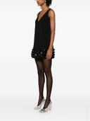 Auto -ritratto Black Crepe 3 d Mini abito