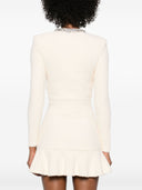 Self Portrait Cream Soft Knit Cardigan