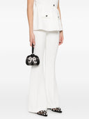 Self Portrait Black Satin Top Handle Clutch Bag