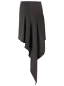 Niccolò Pasqualetti Cascata Skirt Wool Flannel