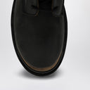 Balenciaga Black/Brown Lace Up Boot With Worn Effect