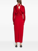 Lanvin Draped Axted Abito