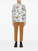 Thom Browne Straight Fit Bd Pc L/S Shirt W/Gg Armband In Scenic Toile Small Cotton Popeline