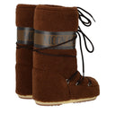 Moon Boot Icon Fleece Brauner Schneestiefel