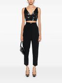 Parosh Grand Sequinned Crop Top
