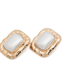 Pendientes de perlas de oro de autorretrato