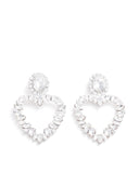 Självporträtt kristallhjärtaörhängen