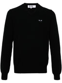 Comme Des Garçons Play Sweater Black Emblem Knit