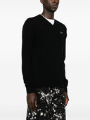 Comme Des Garçons Play Sweater Black Emblem Knit