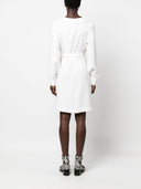 Parosh Parosh Belted V Neck Minidress