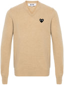 Comme Des Garçons Play Sweater Black Emblem Knit
