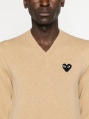 Comme Des Garçons Play Sweater Black Emblem Knit