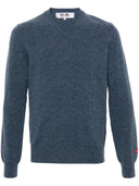 Comme Des Garçons Play Sweater Small Red Emblem Knit