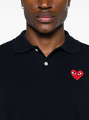 Comme des Garçons spielen T -Shirt Red Emblem Strick