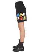 Market Bermuda With Logo Print