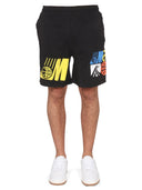 Market Bermuda With Logo Print