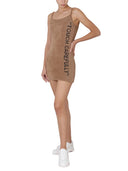 Robe floue blanche avec logo