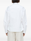 Gesloten geplooide mouw shirt