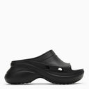 Balenciaga Pool Crocs Sandalia de goma negra