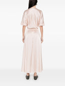 Forte Forte Silk Satin Abito a mezza manica