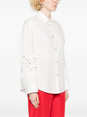 Forte Forte "En Fleur" Embroidery Cotton Popline Shirt