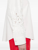 Forte Forte "En Fleur" Embroidery Cotton Popline Shirt