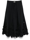 Forte Forte "En Fleur" Embroidery Cotton Popline Skirt