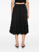Forte Forte "En Fleur" Embroidery Cotton Popline Skirt