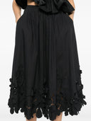 Forte Forte "En Fleur" Embroidery Cotton Popline Skirt