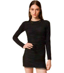 Abito Twinset in plumetis nero