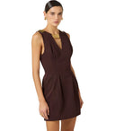 Elisabetta Franchi Brown Jewel Dress