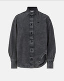 The Attico Bomber Washed Denim