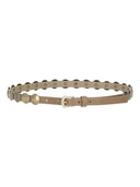 Golden Goose Belt Trinidad Thin Washed Leather Flesh Side With Studs