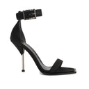 Alexander McQueen Silk Sandales à talon satiné