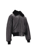 Ami Veste Zippée En Cuir