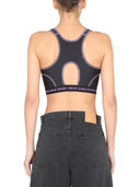 Versace Jeans Couture Crop Top With Logo Band