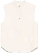 Loulou Studio ärmellose Kastenbluse