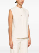 Loulou Studio ärmellose Kastenbluse