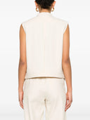 Loulou Studio ärmellose Kastenbluse