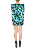 Alessandra Rich Mini Satynowa sukienka