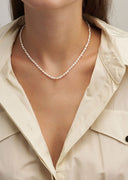 Hermina Athens Oval Pearl Necklace